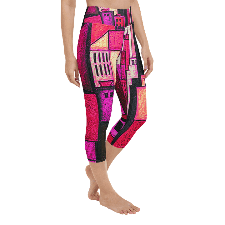 Red City Capri Leggings product image (2)