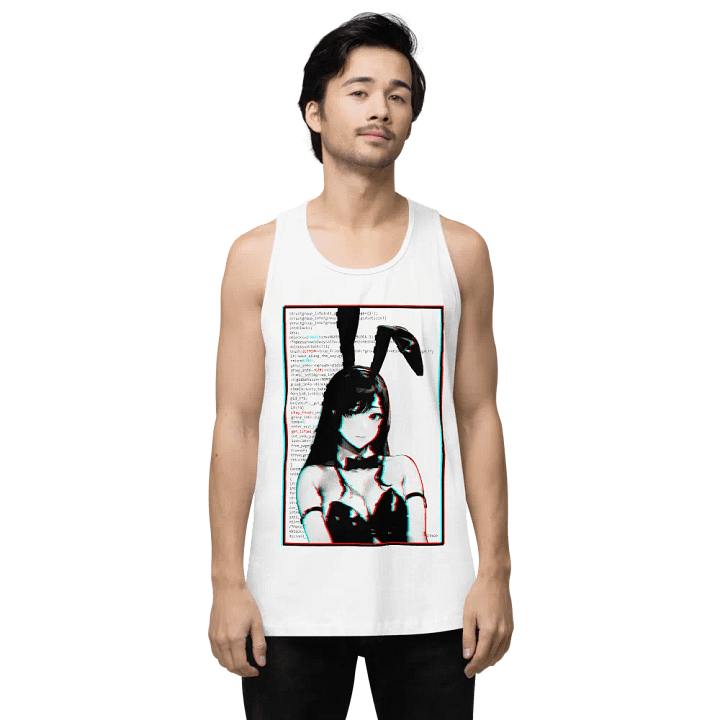 Panic Glitchy Bunny Girl Tank product image (2)