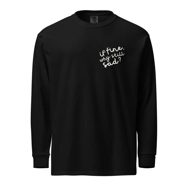 If Fine Long Sleeve Tee (Black) product image (1)