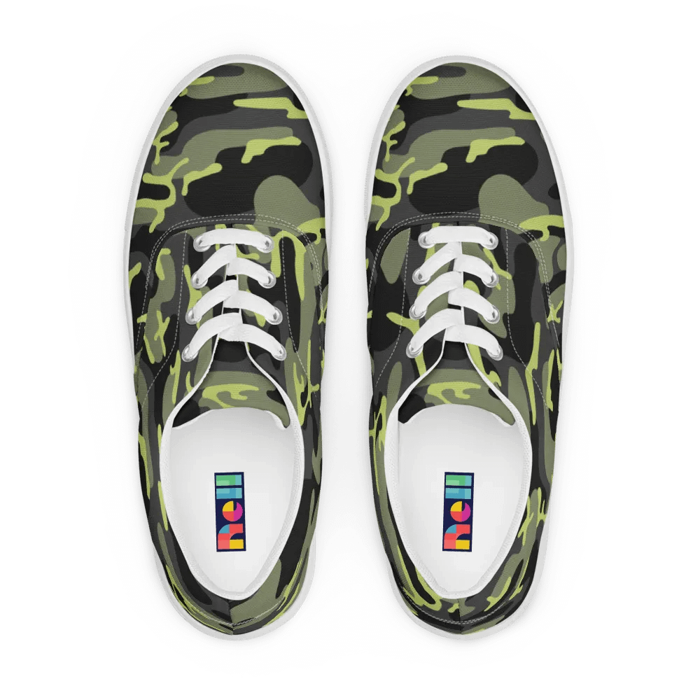 Tactical Chic: Women's Camo Canvas Sneakers product image (1)