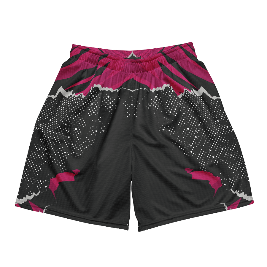 Purple Flash | Recycled Unisex Mesh Shorts product image (5)