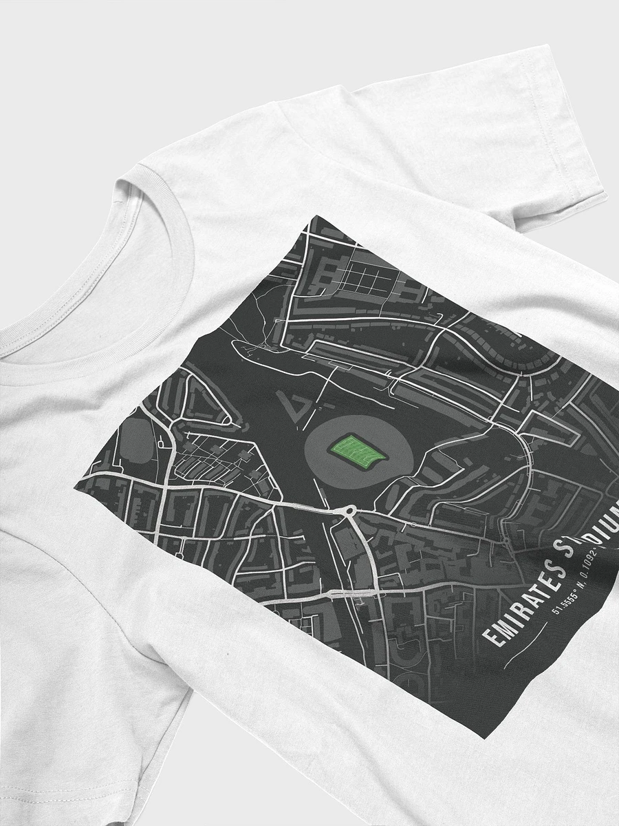 Arsenal Stadium Black Map Design T-Shirt product image (2)
