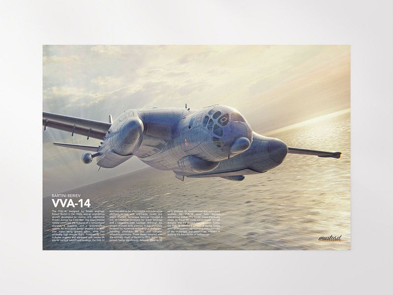 Bartini Beriev VVA-14 Poster