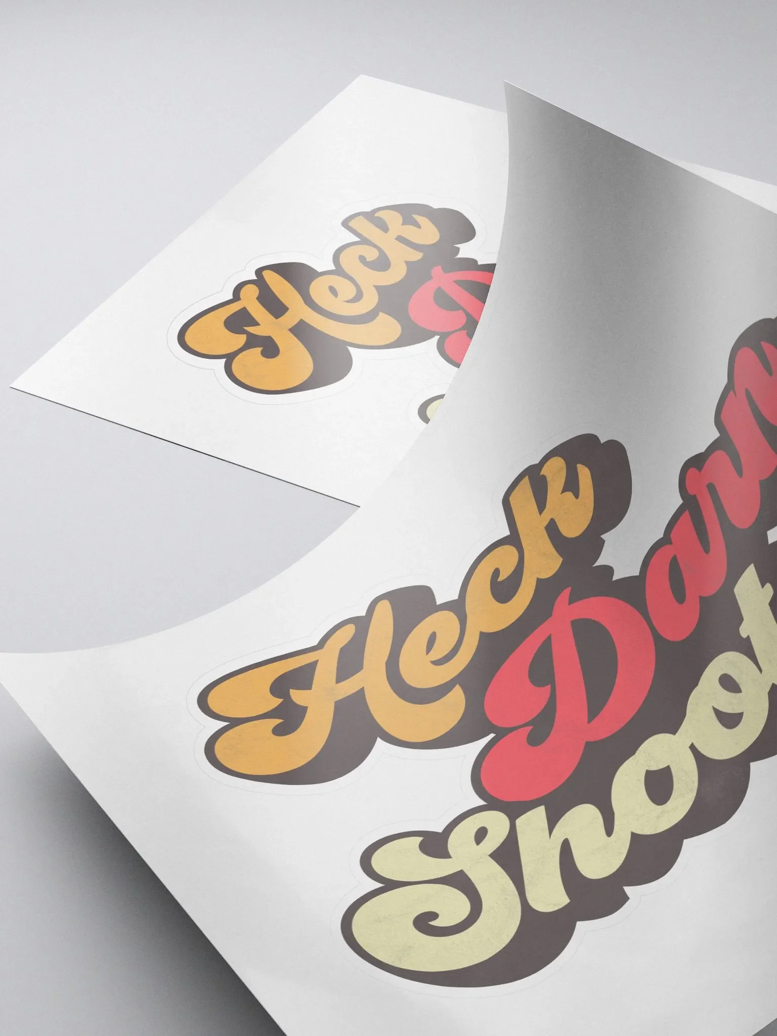 Heck Darn Shoot - Family Friendly Sticker product image (4)