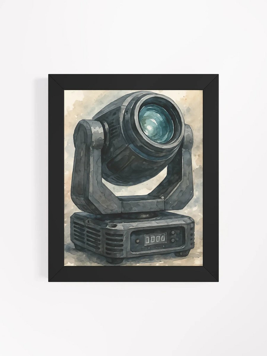 Luminary Moves Theatrically Jerry: Grunge Watercolor Moving Head Light Fine Art Print product image (16)