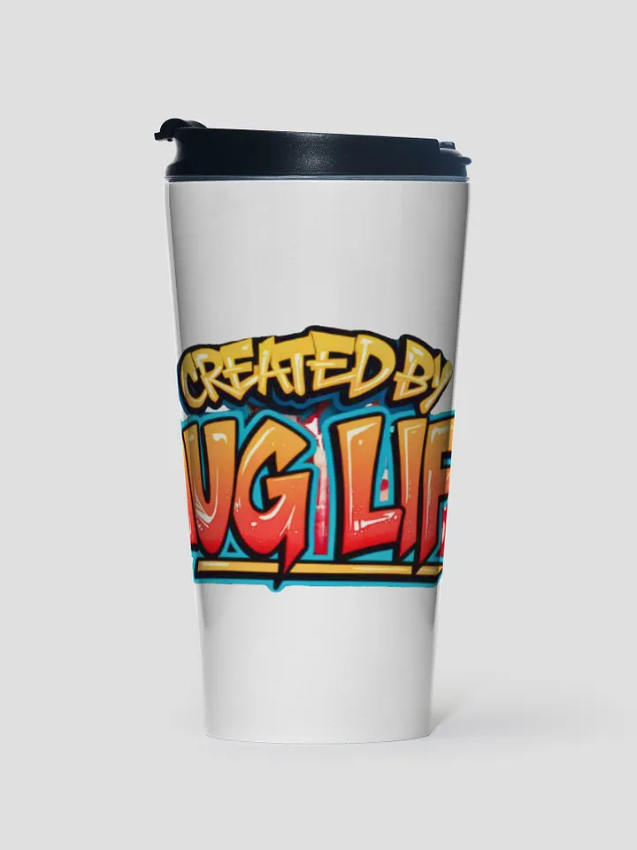 15oz Stainless Steel Travel Mug with spill proof lid product image (1)