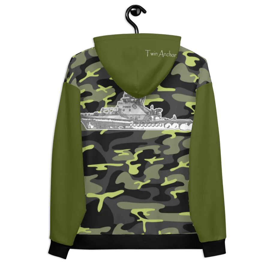 Green & Camouflage Foss tug Sketch Hoodie product image (8)