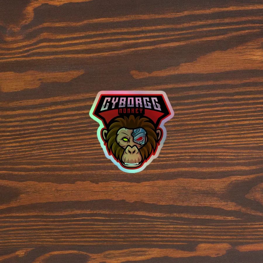 Cyborgg Monkey Holographic Sticker Set product image (5)