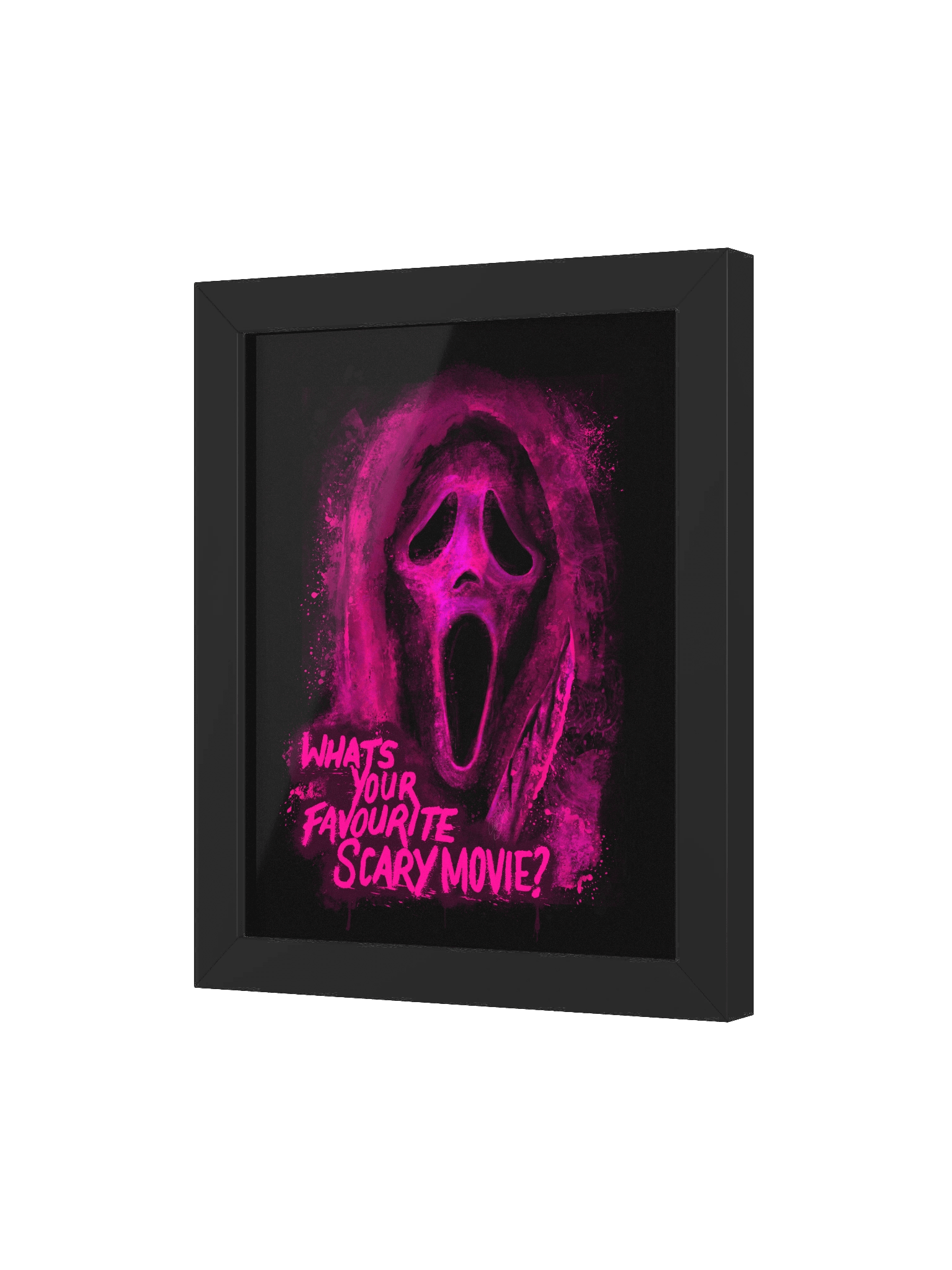 BLK Framed Ghost Face Print (Pink) product image (3)