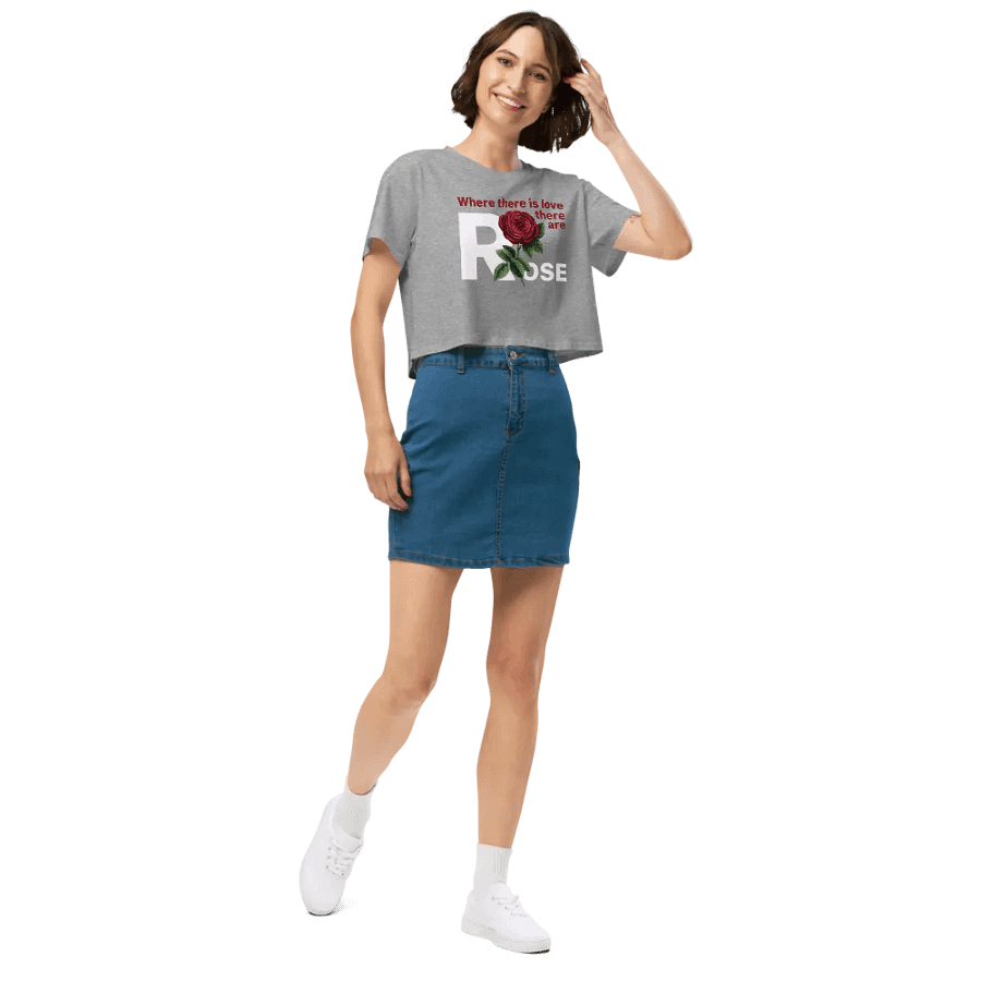 BUIII: Where there is love, there are rose Crop Tops product image (3)