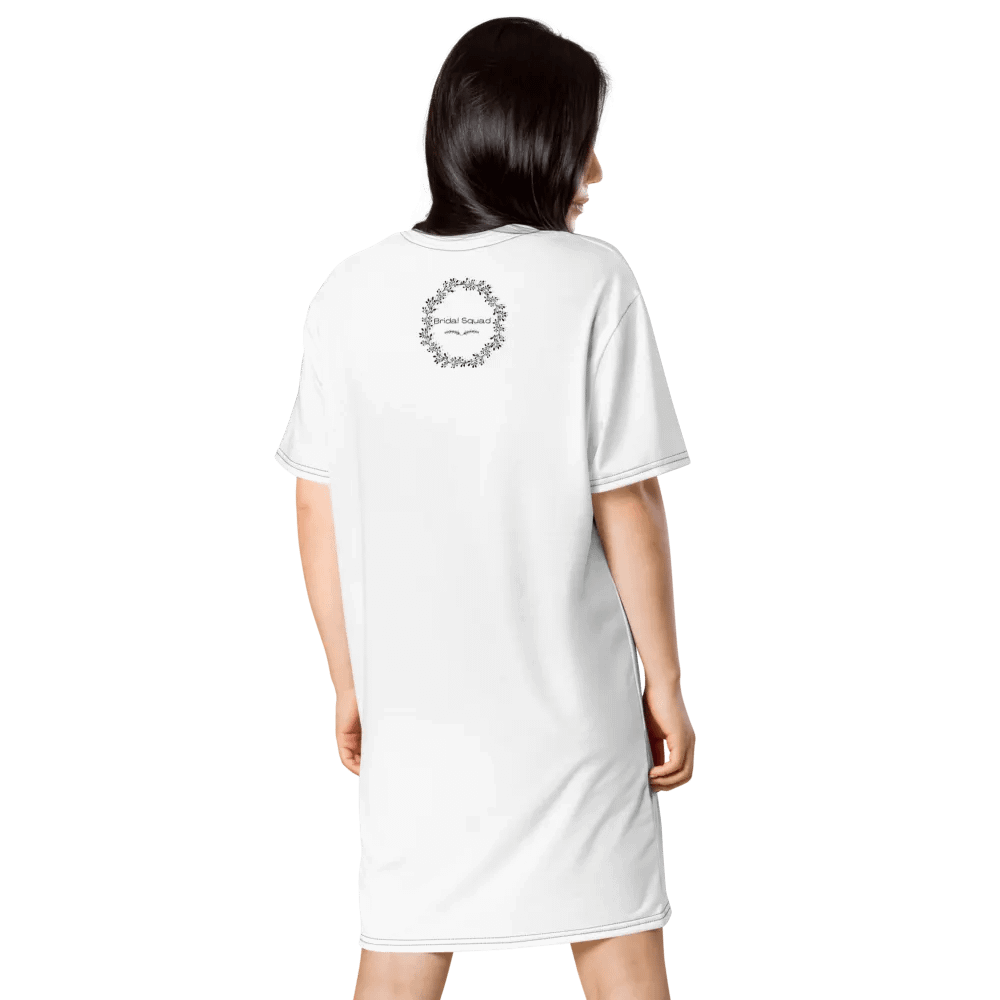 Bridal Squad T-Shirt 012 B&W Wreath Logo Dress product image (3)