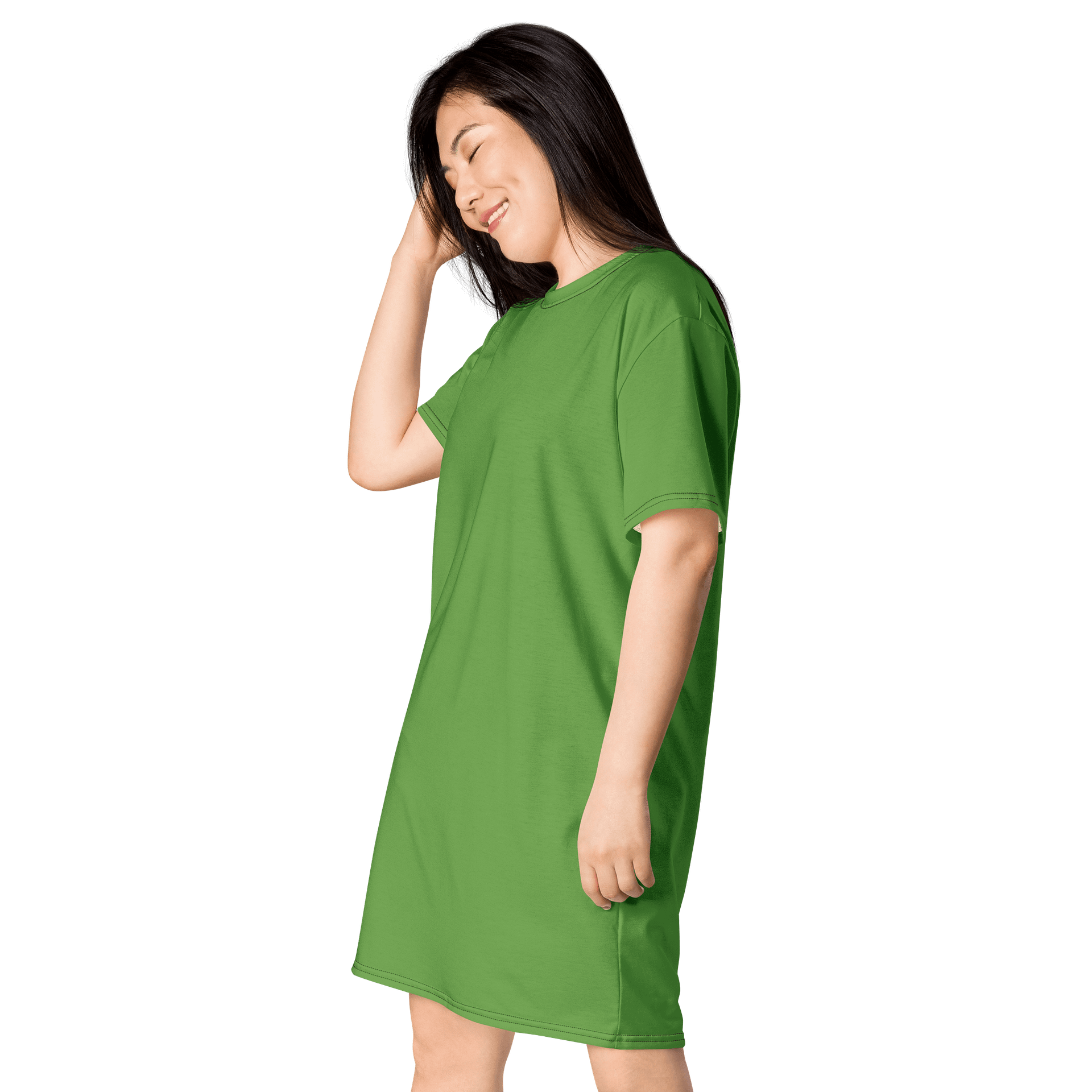Oversized T-Shirt Dress - Vibrant Green, Sizes 2XS-6XL product image (3)
