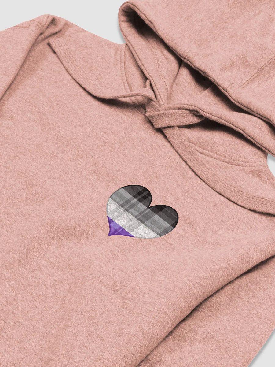 Flannel Heart Hoodie - AsexualPride product image (3)