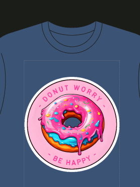 Donut Worry Be Happy Tee product image (2)