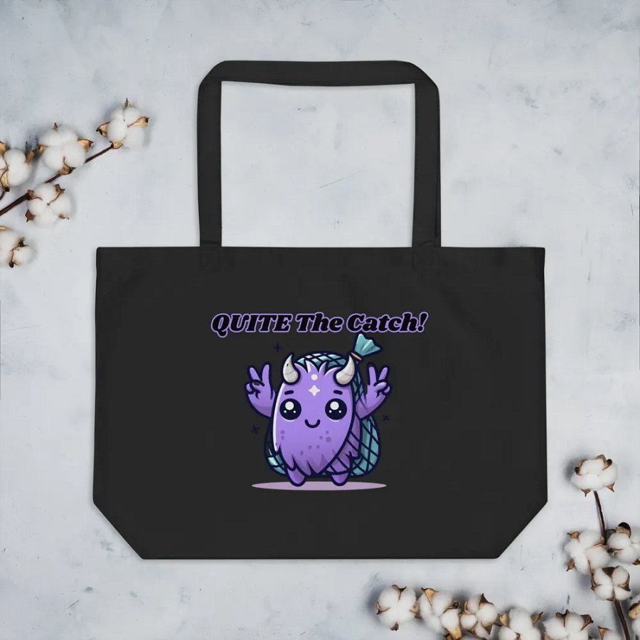 'QUITE The Catch!' Mawnster Tote Bag product image (7)