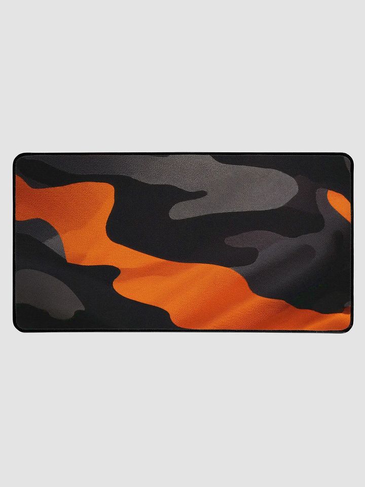 Desk Mat 15.5" x 31.5" orange camo product image (1)