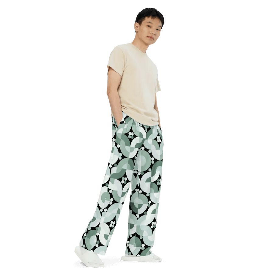 BUIII Retro Harmony: Mint Oasis Wide-Leg Pants product image (7)