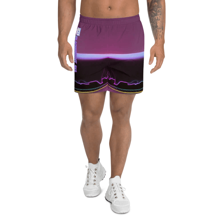 Blackknight513 All-Over Print Athletic Long Shorts product image (1)