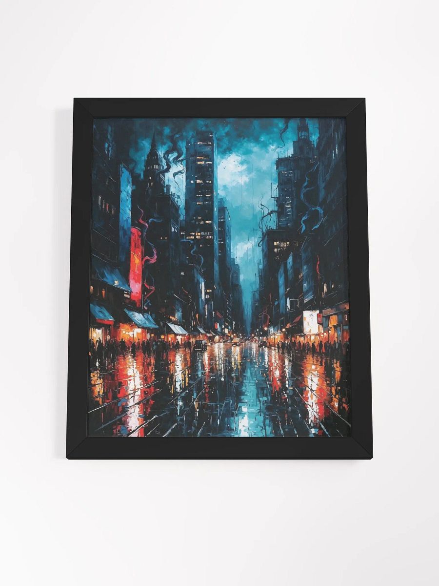Moody Urban Nightlife Framed Poster product image (20)