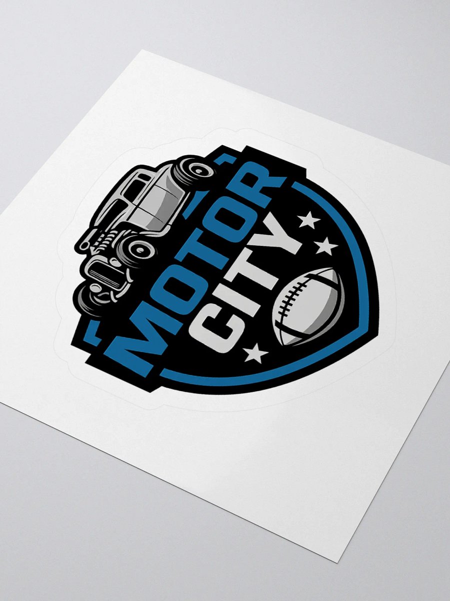 MOTOR CITY FOOTBALL STICKER product image (3)