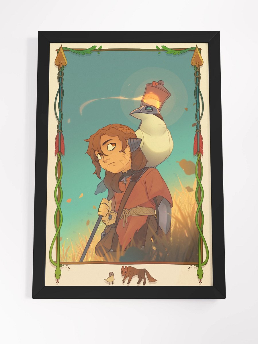 Kovah Hound and Raven Poster Framed 12" x 18" product image (4)