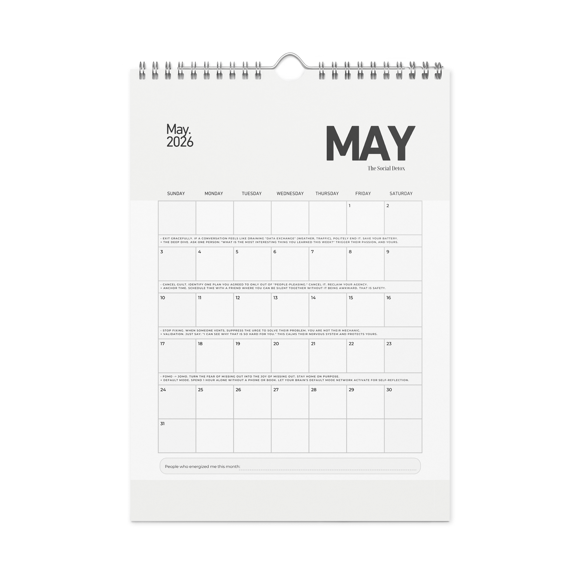 The Greenhouse Calendar 2026: A Year of Sensory Care product image (7)