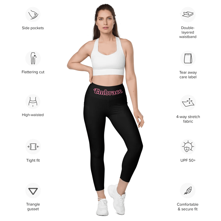 Embrace Mid Black Leggings product image (10)