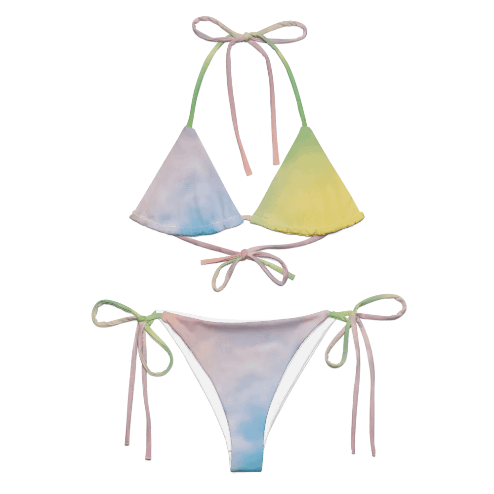 Blur cloud rainbow Design String Bikini - V10 product image (1)