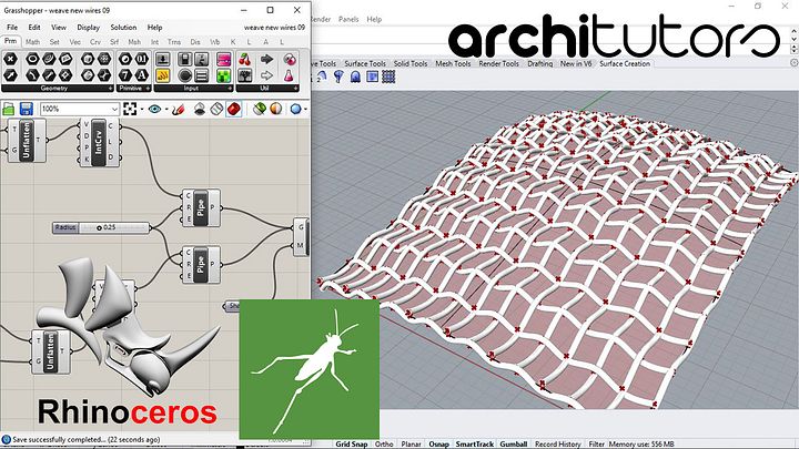 Warp & Weft Parametric Pattern Design Grasshopper Rhino Files Download product image (1)