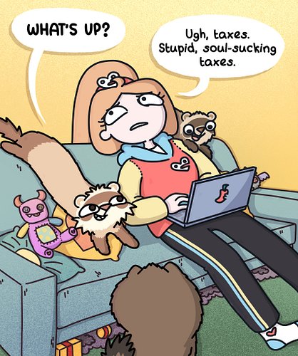 Choo choo, if you're not on the worry train, are you even human? (Don't worry, I think AI is driving it...) #comicstrip #comi...
