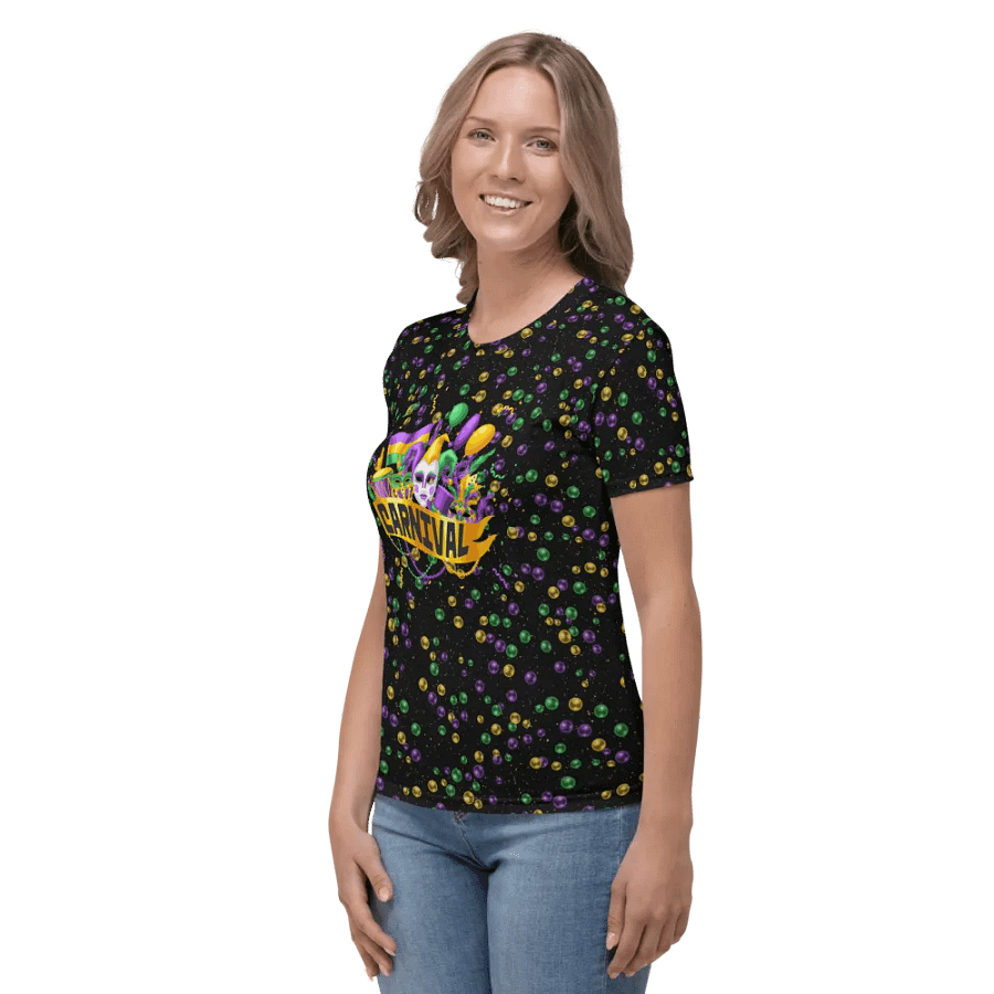 Mardi Gra All Over Print T-shirt product image (3)