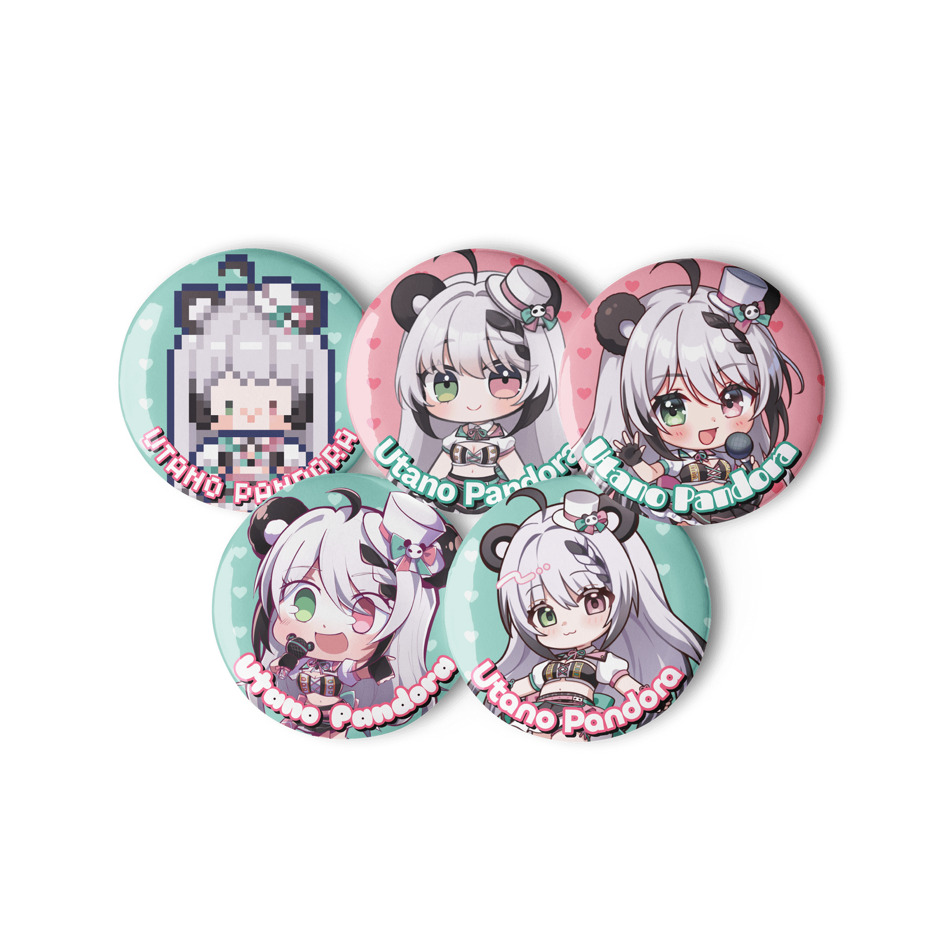 Utano Pandora 'Chibi Pandora' Badge Set product image (2)