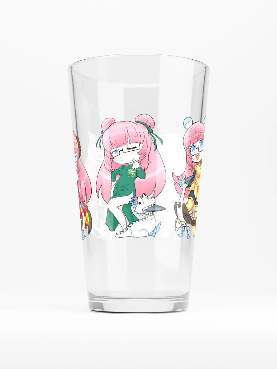 Squeaky's Brainrot Cosplay 16oz Pint Glass product image (1)