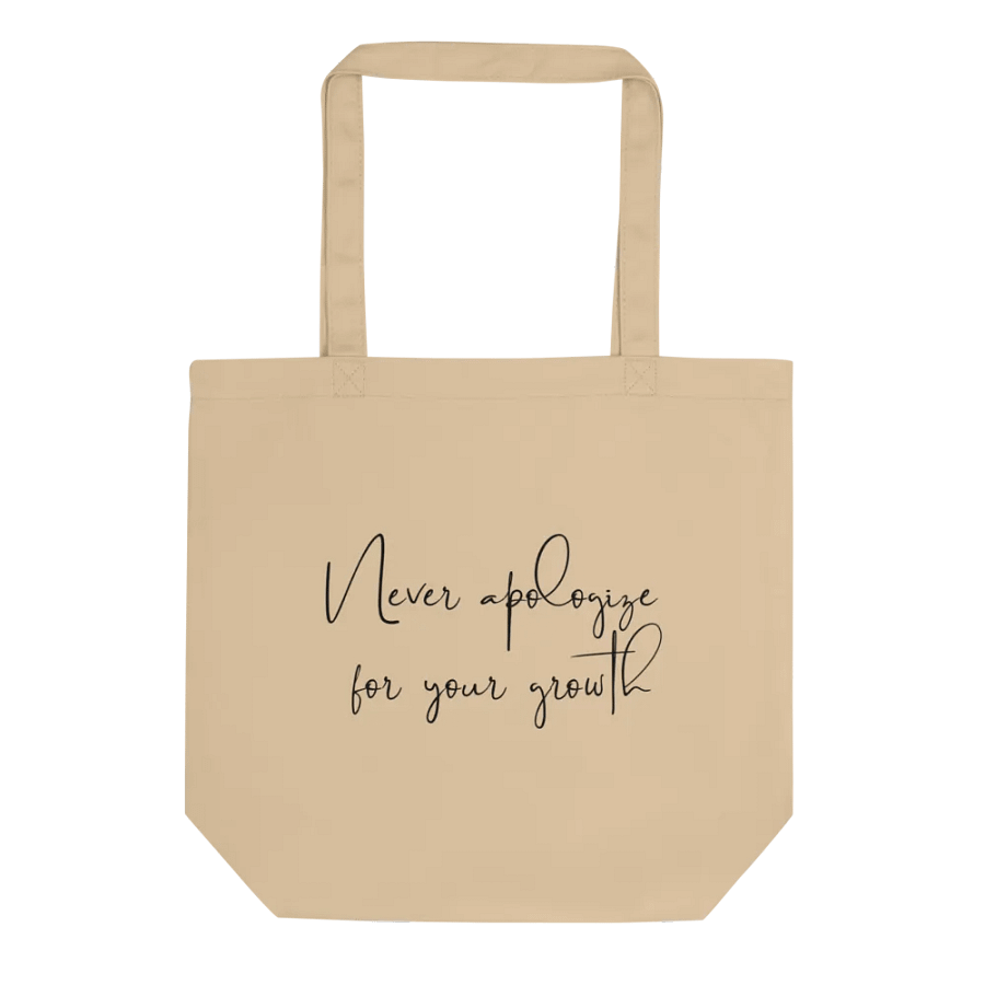 "Never Apologize for Your Growth" Tote Bag product image (1)
