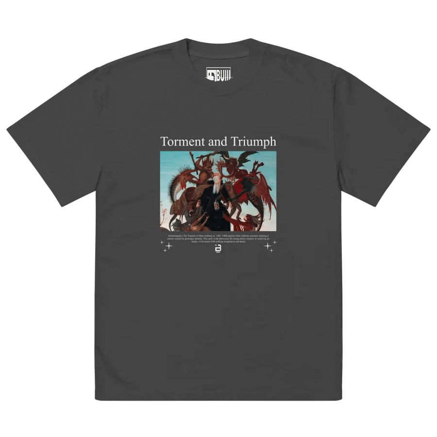Torment and Triumph - BUIII Remix Premium Oversized Faded T-Shirt - Black product image (3)