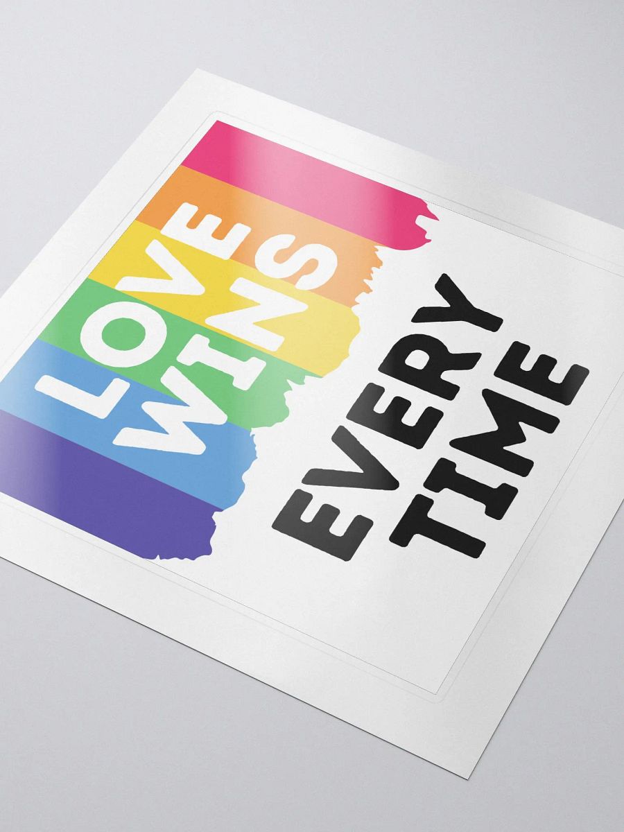 Love Wins Kiss Cut Sticker product image (3)