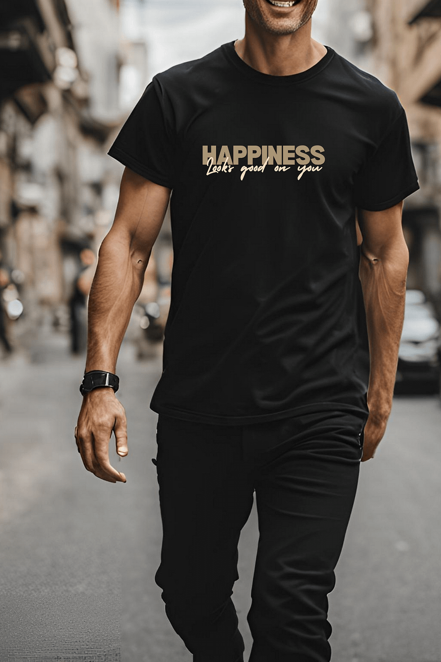 HAPPINESS Unisex Premium Tee product image (2)