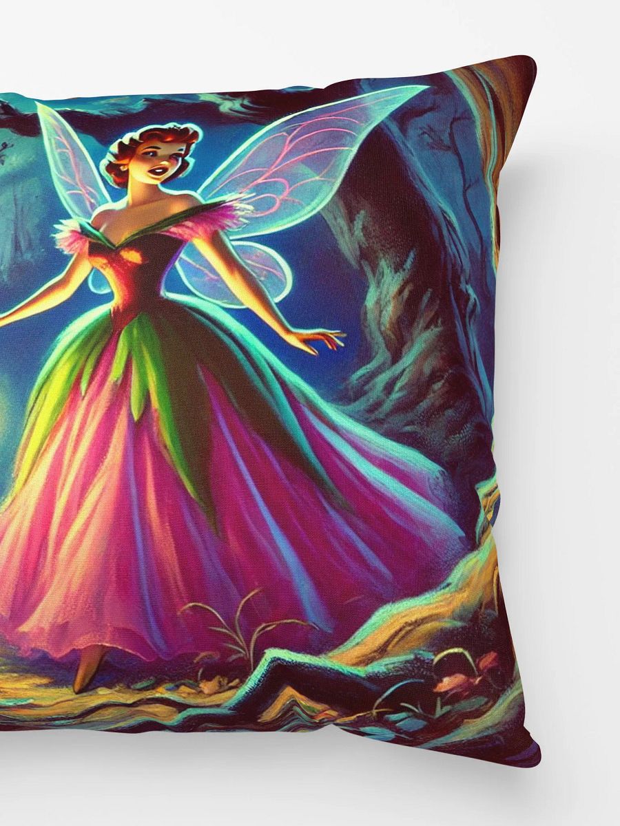 Pink Fairy in the Woods Pillow product image (3)