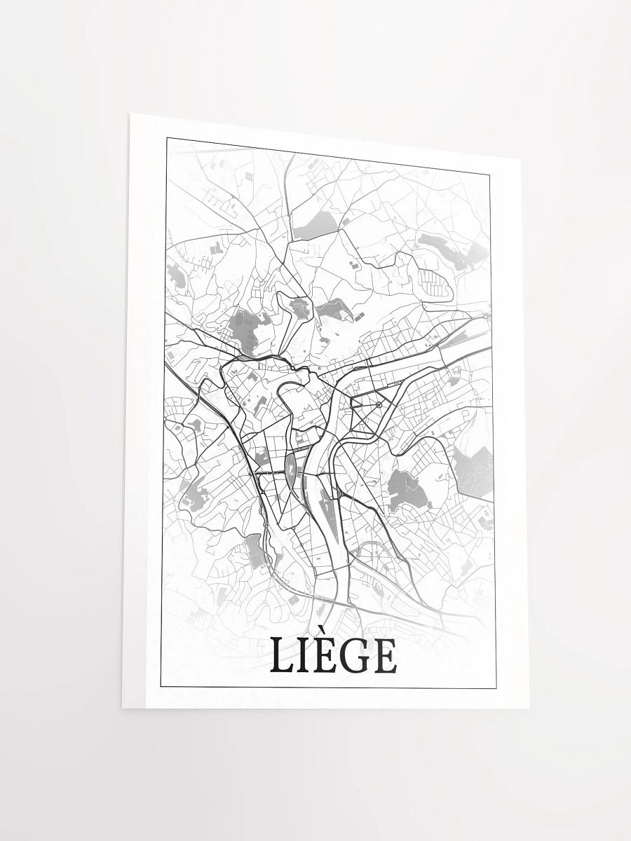 Liège, Belgium, city map print product image (13)