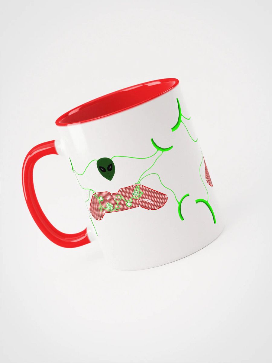 Neon Alien Game Controllers Ceramic Mug product image (5)
