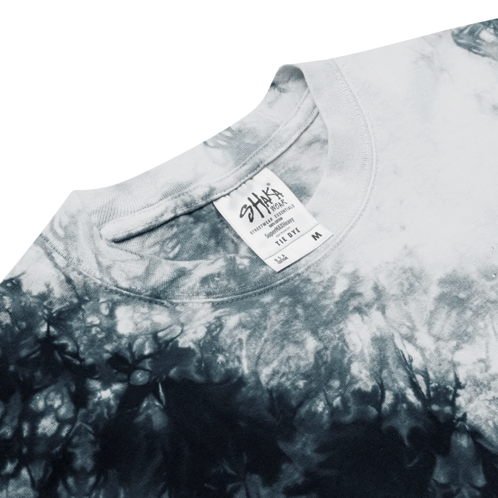 Cloudy Night Tie Dyed Oversized T-Shirt Embroidered product image (12)