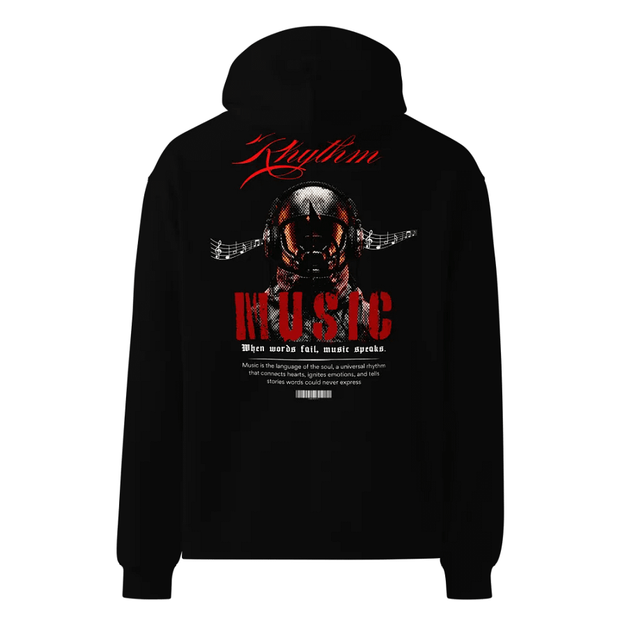 Rhythmic Flow Unisex Oversized Hoodie product image (4)