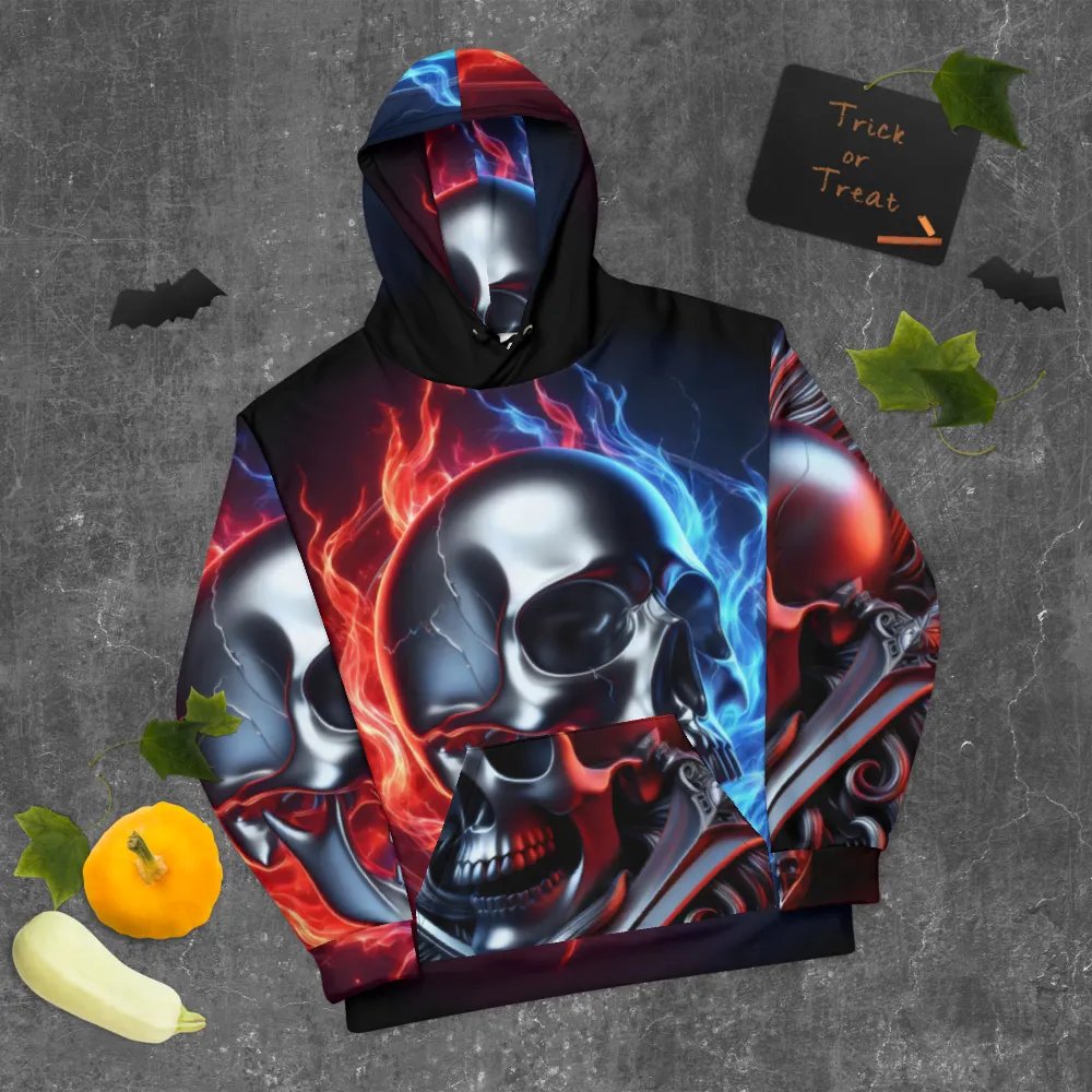 Inferno Reflection - Unisex Skull Hoodie #11 product image (9)