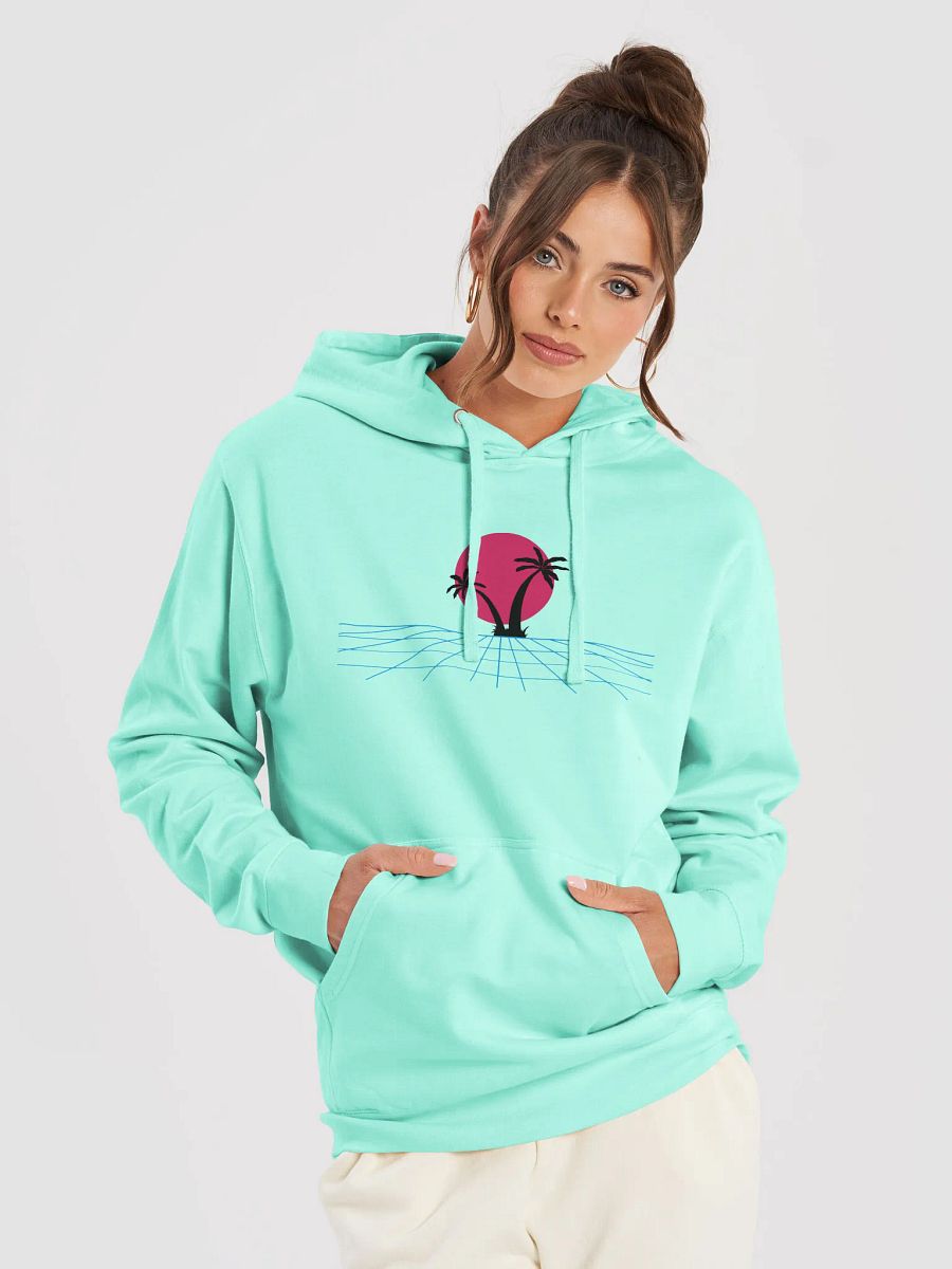 Retro-Futuristic Sun Silhouette Hoodie product image (5)