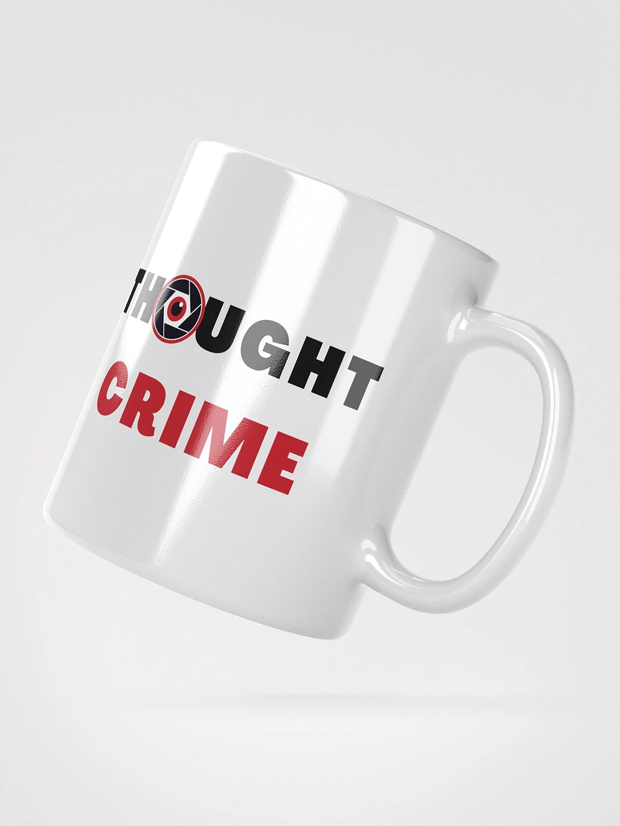 White glossy mug thought crime 11oz 15oz product image (4)