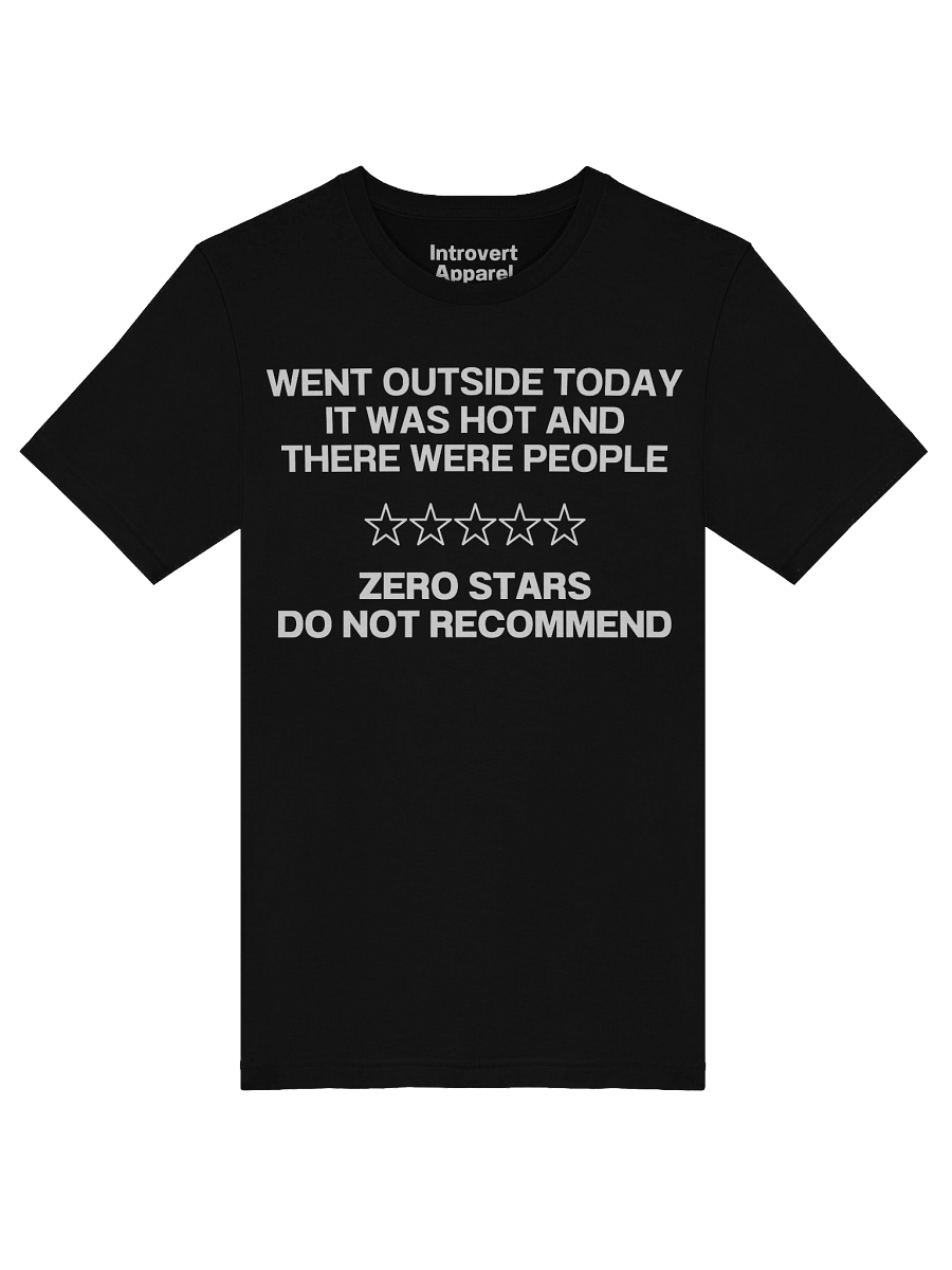 WENT OUTSIDE TODAY IT WAS HOT AND THERE WERE PEOPLE Unisex T-Shirt product image (47)