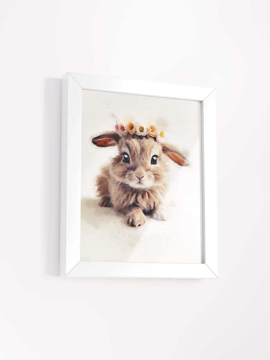 Floral Crown Bunny Matte Poster product image (37)
