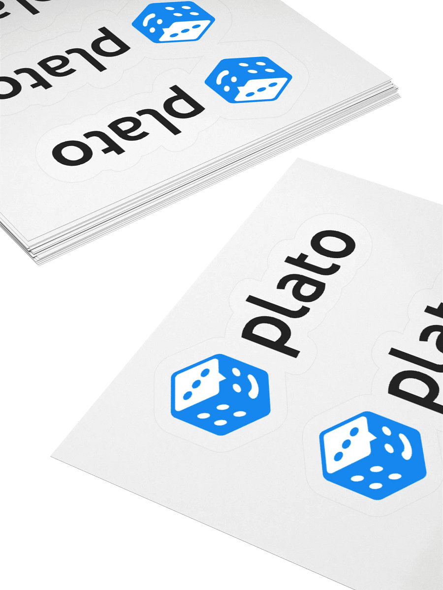 Plato Dice Logo Stickers product image (4)