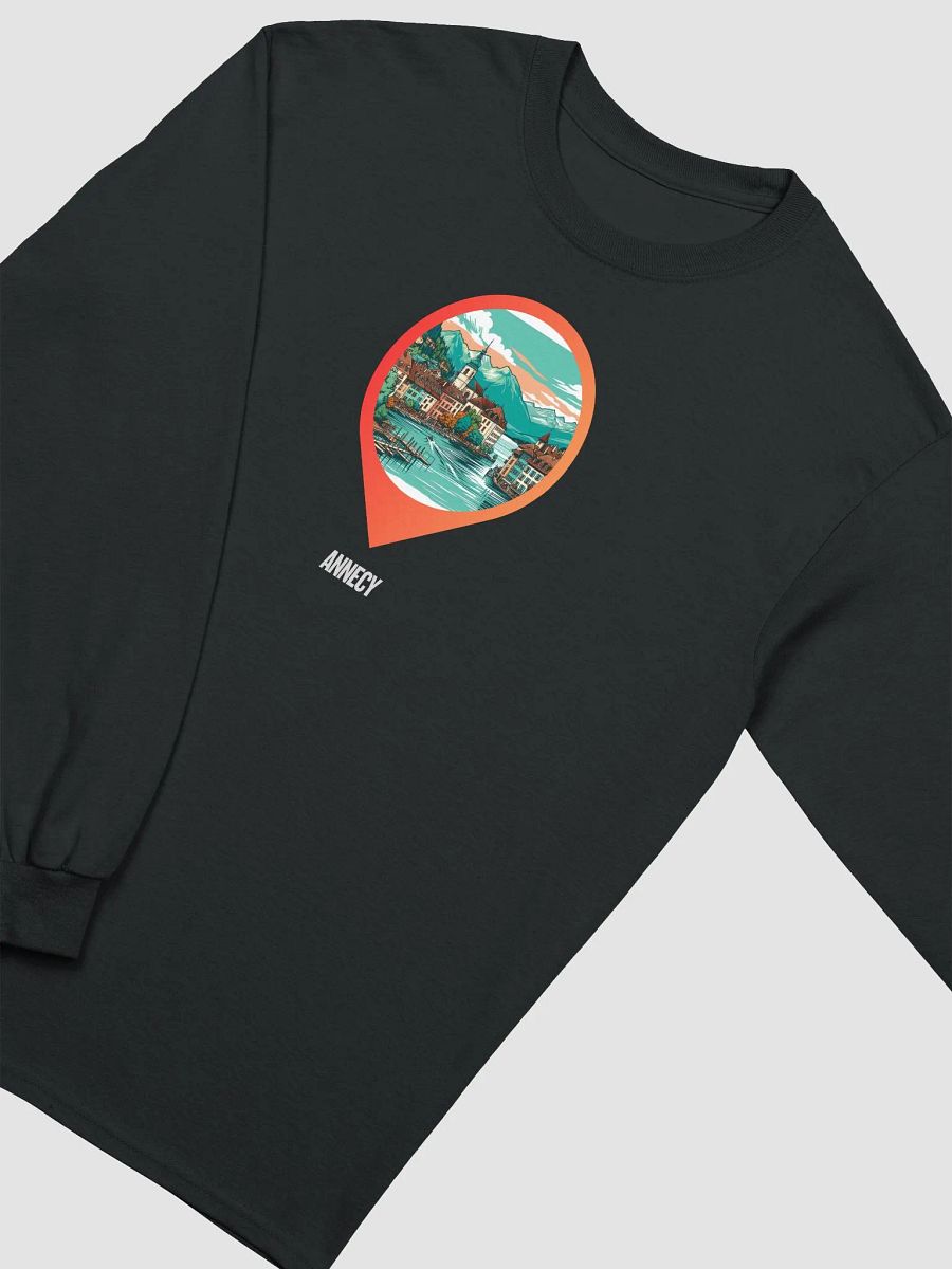 Gildan Ultra Cotton Long Sleeve T-Shirt | AI Design Annecy city product image (1)