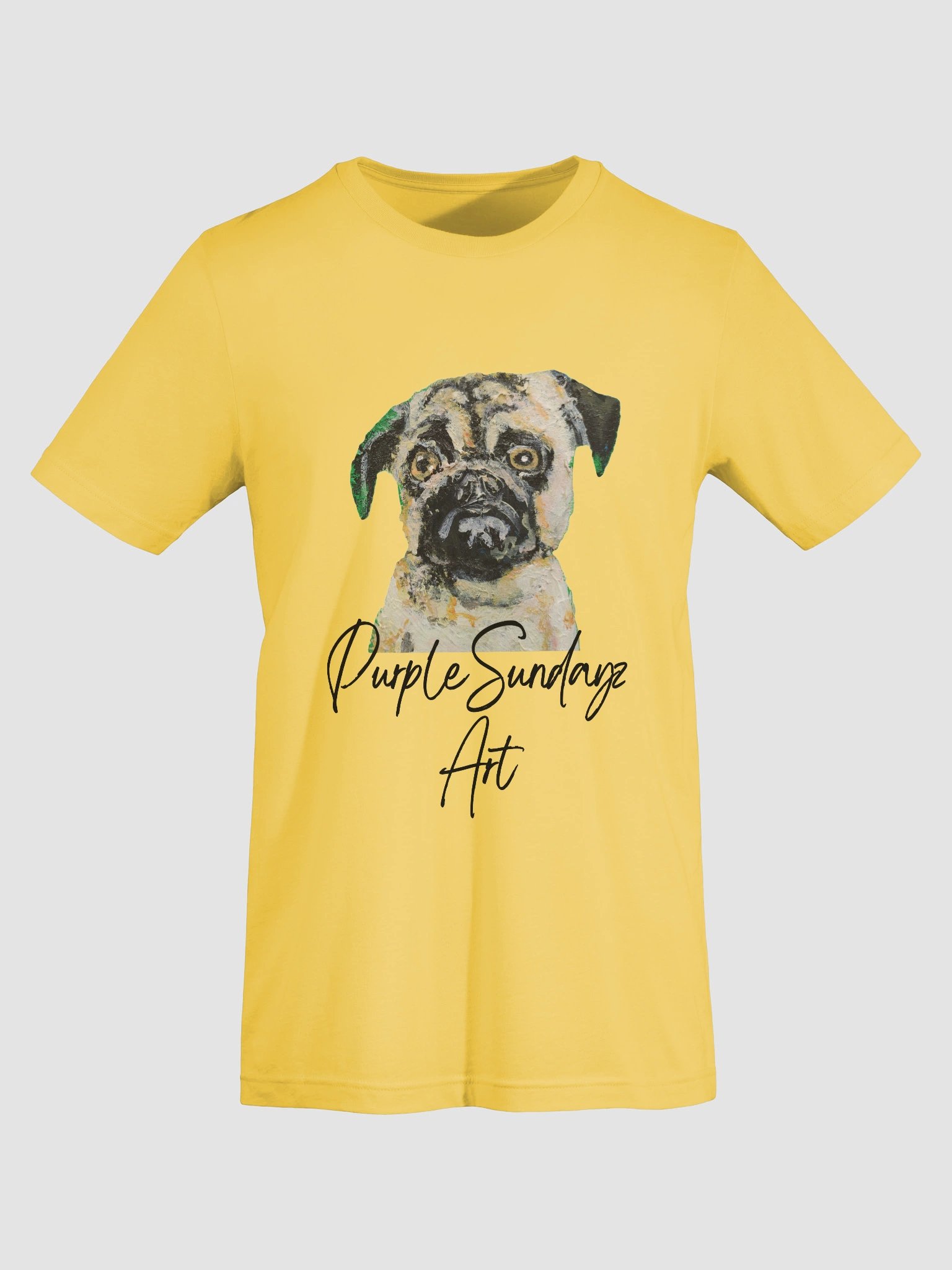 Cute Sad Pug Soft Cotton Tee product image (7)